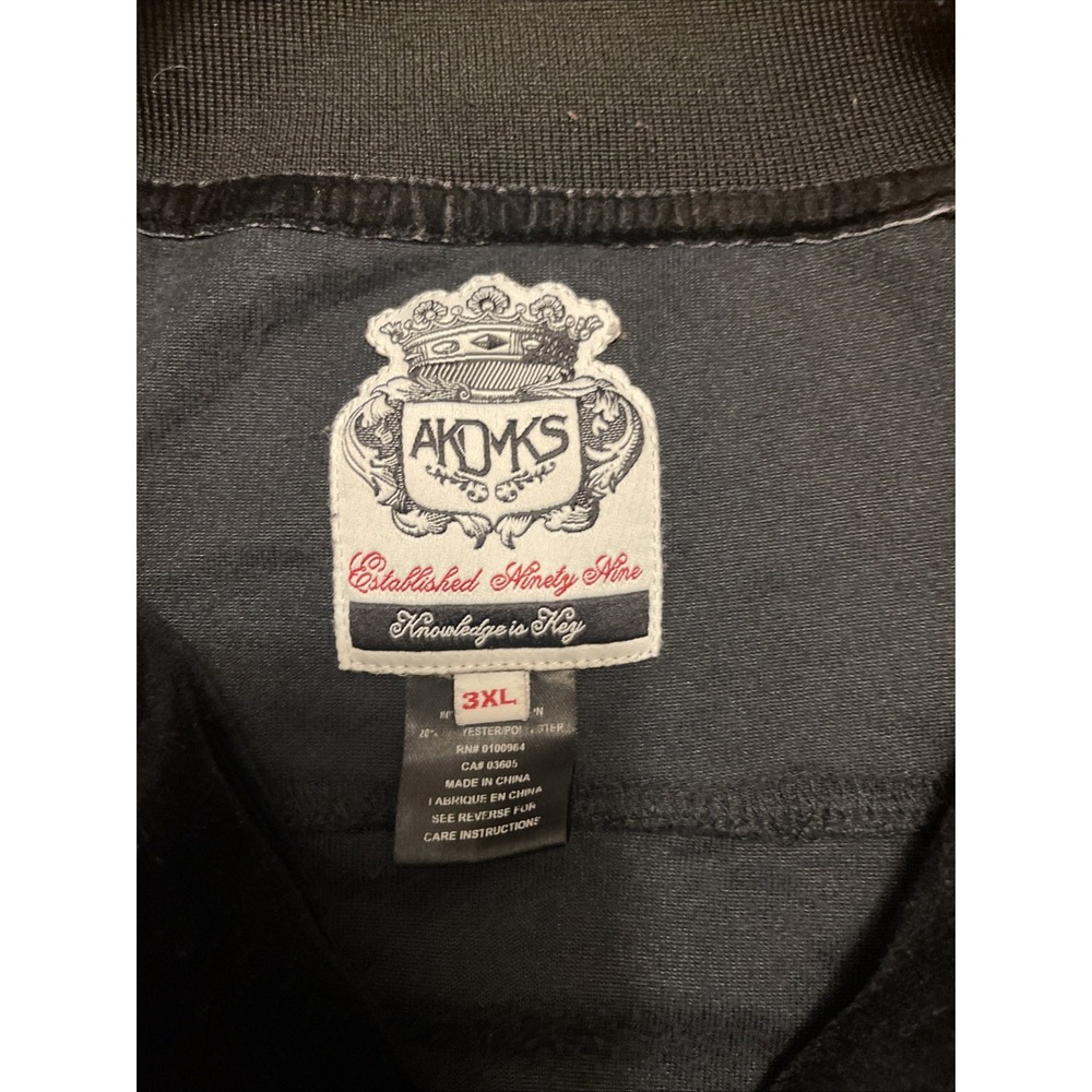 AKDMKS Akademiks Jacket Men 3XL Black Velour Vintage Hip Hop Y2K Street Wear - Picture 5 of 11